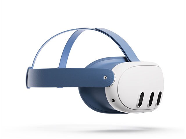 Meta - Quest 3 Facial Interface & Head Strap - Elemental Blue Meta - Quest 3 Facial Interface & Head Strap - Elemental Blue